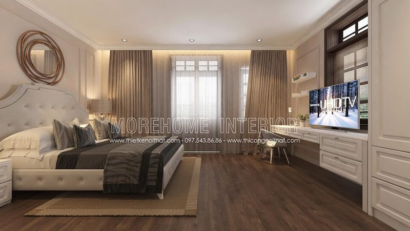 Mẫu Giường ngủ bọc sofa với thiết kế cổ điển đẹphiện đại được nhiều khách hàng lựa chọn