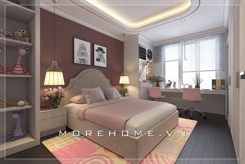 Collection #15 thiết kế nội thất căn hộ chung cư có giường ngủ bọc vải nỉ đẹp